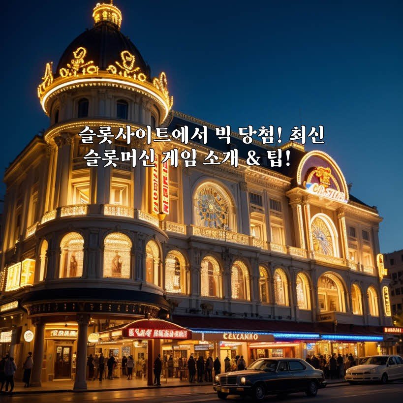 슬롯사이트에서 빅 당첨! 최신 슬롯머신 게임 소개 & 팁!