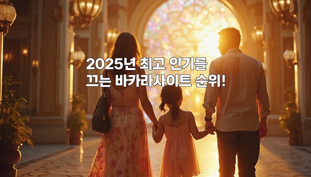 2025년 최고 인기를 끄는 바카라사이트 순위!