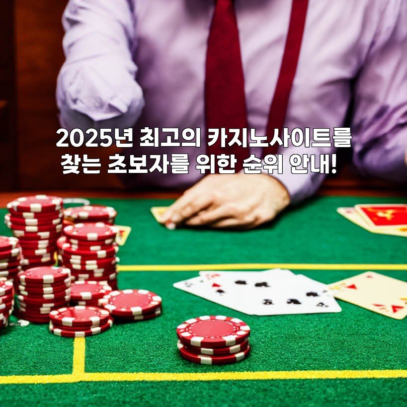 2025년 최고의 카지노사이트를 찾는 초보자를 위한 순위 안내!